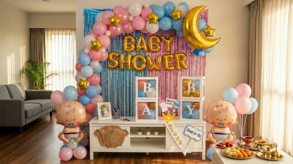 10 Creative Baby Shower Decoration Ideas at Home in India