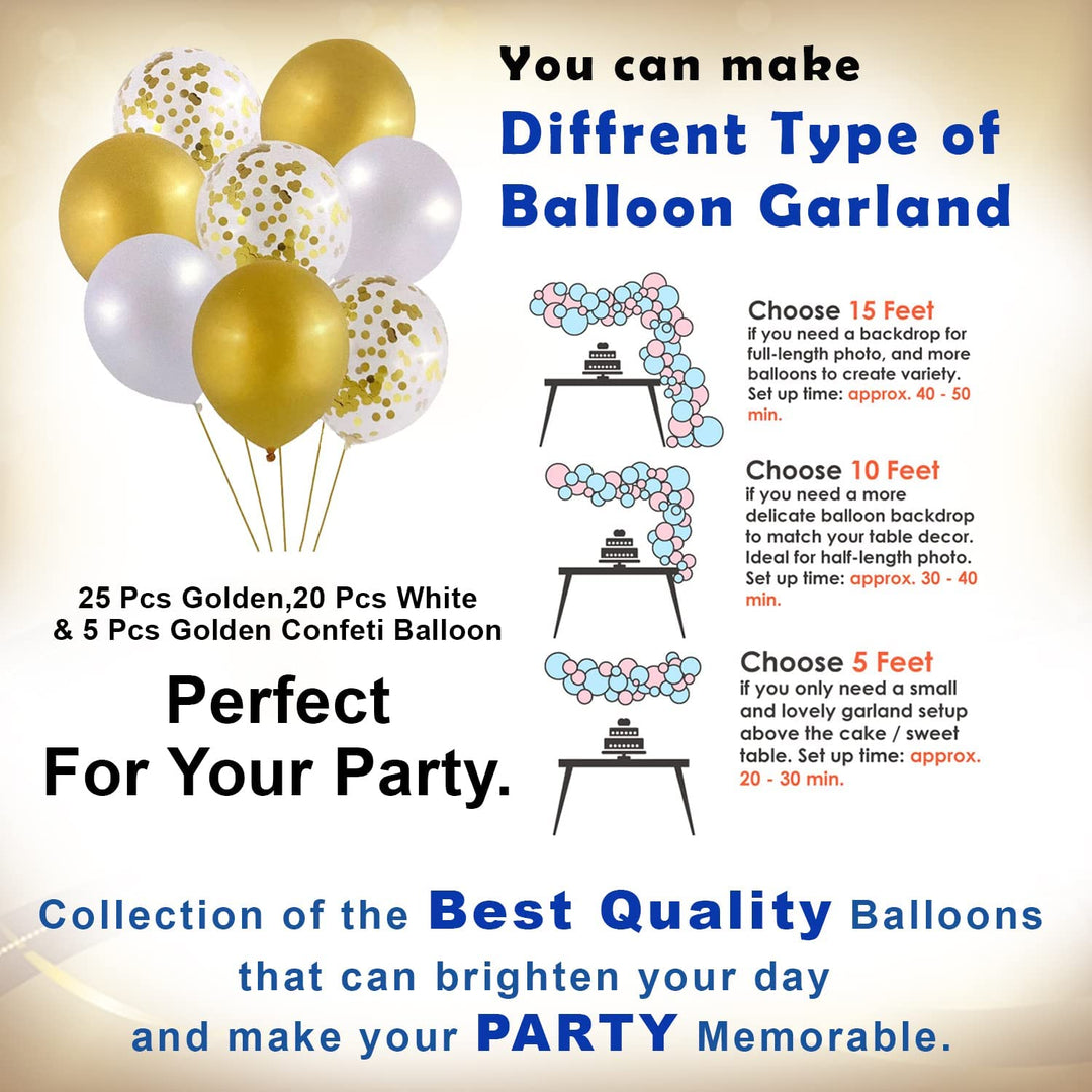 Party Propz 1st Birthday Decoration for Boys - Large 60 Pcs | Golden Balloons for Decoration | Happy Birthday Foil Balloon, Baby Birthday Decoration Items | Crown Balloons, Star Balloon for Decoration