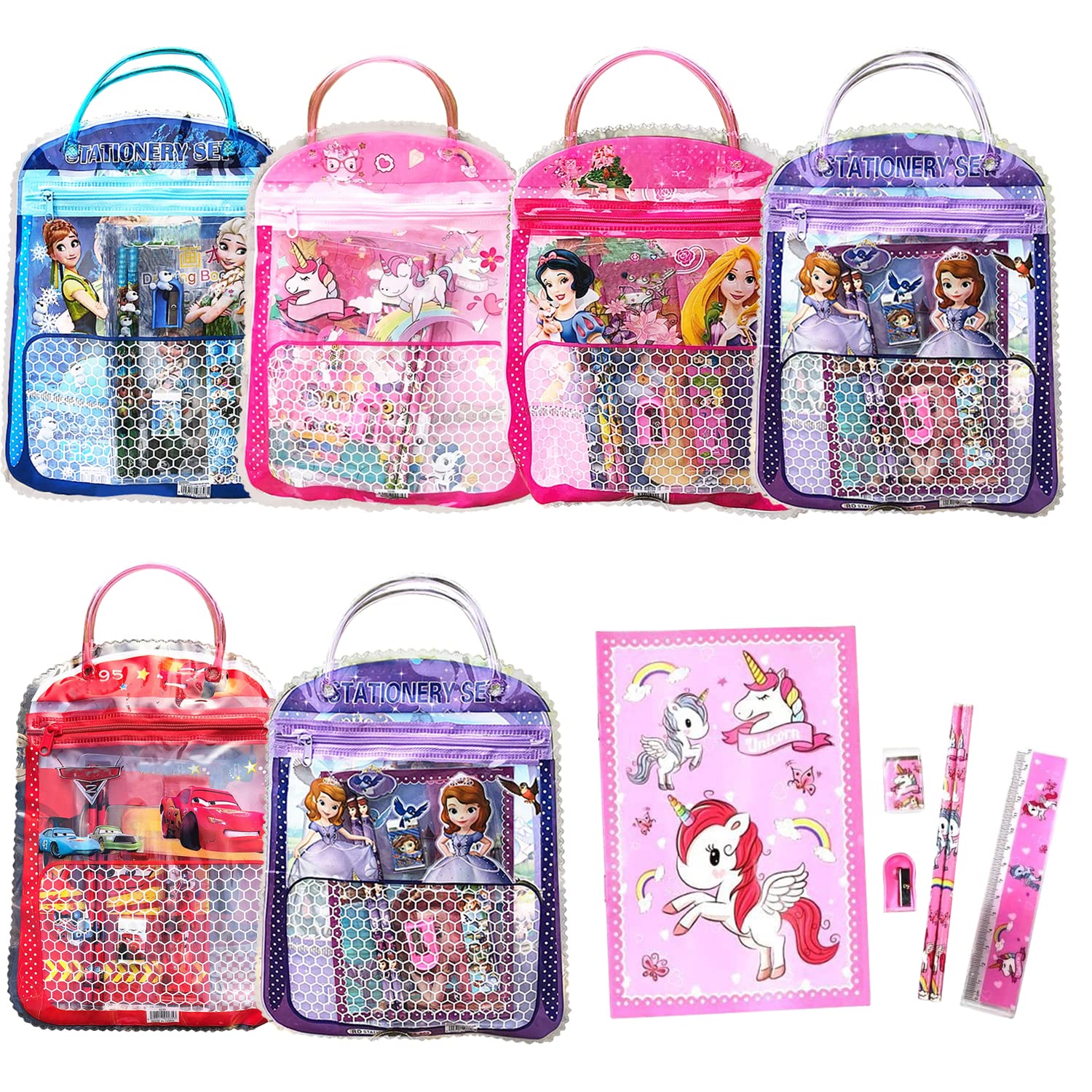 Birthday Party Return Gifts Cartoon Stationery Set Bags For Kids