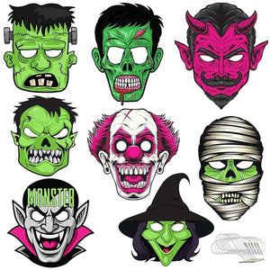 Halloween Mask Set – 16 Pcs