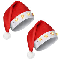 Christmas Cap With Light - 2pcs Christmas Cap With Light For Kids & Adults