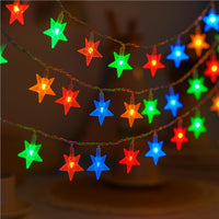 Crystal Star LED String Light – 1 Pc (4 Meters) Christmas Decoration for Home & Tree