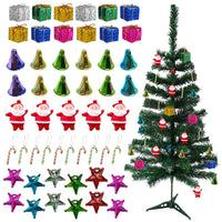 Christmas Decorations Items - 53Pcs Christmas Decorations Items with 3Ft Tree, Stars & Ornaments