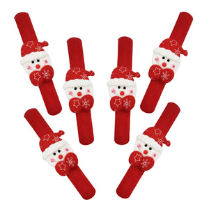 Santa Claus Wrist Band - 6Pcs Santa Claus Bracelet for Kids
