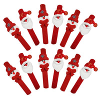 Santa Claus Wrist Band - 12Pcs Santa Claus Bracelet for Kids