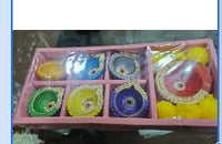 Party Propz Diwali Diyas for Decoration - 7Pcs, Diwali Decoration Items for Home Decor | Clay Diya for Diwali | Flower Diya Lights for Decoration | Diwali Light Decoration for Balcony | Diya for Puja