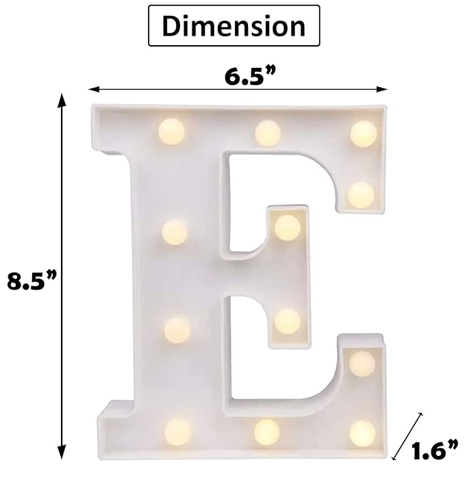 Party Propz Marquee Alphabet Light Letters for Room Decor Lights - (&) Led Lights for Room Decoration - Asthetic Decorations Letter Light for Room Decor Light/Kids Room Decor Items for Name Light