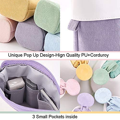 Party Propz Purple Pencil Pouch for Girls -Telescopic Pencil Pouches for Stationary | Aesthetic Pencil Case for College Students | School Pouch, Girls Stylish Korean Bag | Japanese Stationery Pouch