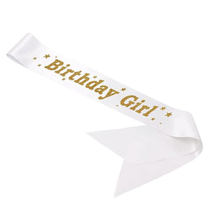 Party Propz Birthday Sash For Girl - 1pc Birthday Girl Sash for Birthday Decoration/Satin Sash/Birthday Sash For Women