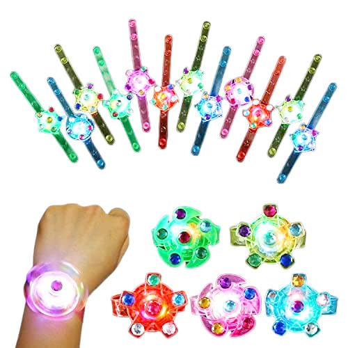 LED Bracelet for Kids - Glow Bracelets for Kids/Light Up Bracelets - Pack of 12