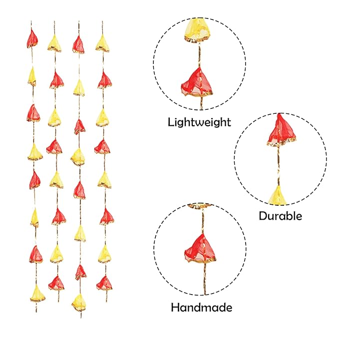 Party Propz Net Tassels for Decoration - 10 Pcs Wall Hangings for Party Decoration | Latkan for Home Decoration | Garland for Decoration | Backdrop Decoration Items | Party Tassels for Decoration