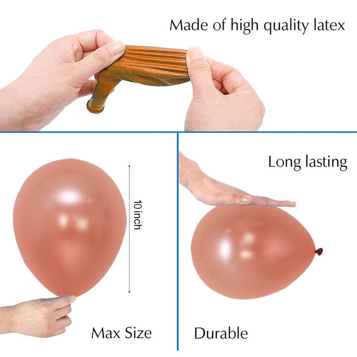 Party Propz Rose Gold Birthday Decoration Kit-Set Of 69 Pcs Happy Birthday Decoration Items|Happy Birthday Confetti Rubber Balloons|Birthday Decoration For Wife|Happy Birthday Black Banner(Cardstock)