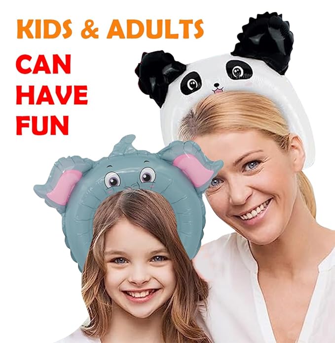 Party Propz Animal Foil Balloons - 6 Pcs, Jungle Safari Theme Birthday Decoration | Jungle Theme Birthday Decoration | Jungle Theme Decoration | Party Animal Birthday | Cute Animal Balloon For Head