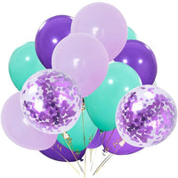 Party Propz Rubber Mermaid Balloons For Birthday Decoration -Pack Of 27 Cute Balloon Decoration For Birthday | Mermaid Theme Birthday Decorations | Birthday Decoration Items For Girl, Multi