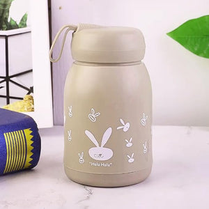 Party Propz Cute water bottle for kids - 330 ml Cute Bunny Water Bottle | Cute Rabit Print Water Bottle for Boys and Girls | Kids Return Gift | Water Bottle Sipper |Bunny Water Bottle | Insulated Water Bottle