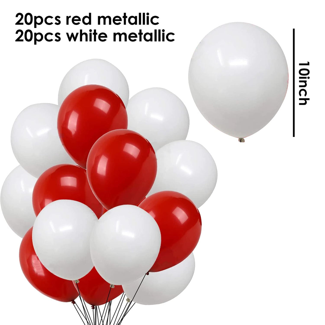 Party Propz Red Birthday Decoration Items - 48 Pcs Birthday Decorations Kit | Red Balloons for Birthday Decorations | Crown Birthday Decorations for Kids Birthday | Birthday Decorations for Girls