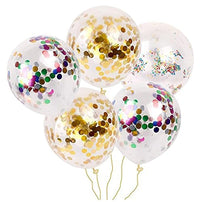 Party Propz BIRTHDAY CONFETTI BALLOONS SET OF 10 /BIRTHDAY DECORATION/CHRISTMAS DECORATION/NEW YEAR DECORATION/BABY SHOWER DECORATION