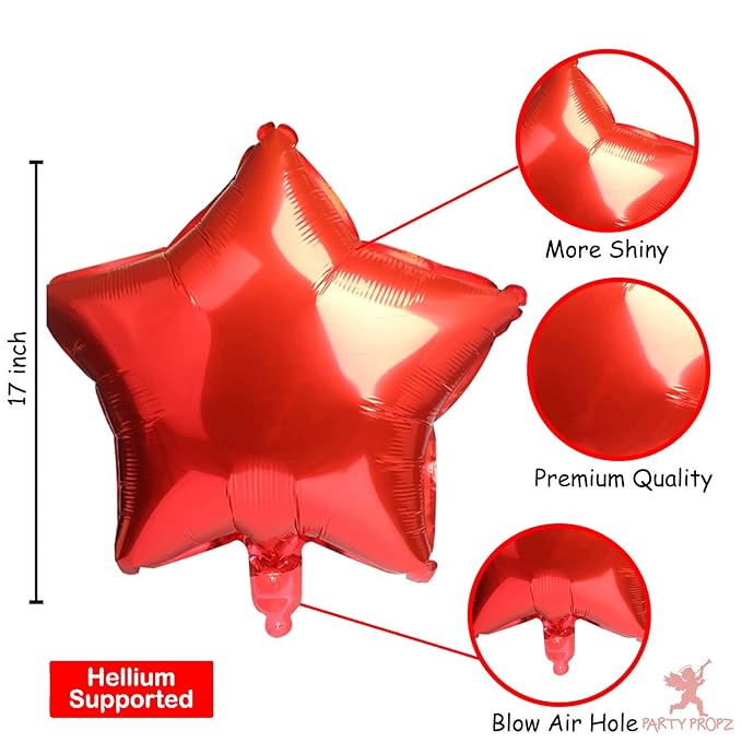 PARTY PROPZ THEME CAR THEME FOIL BALLOON BOUQUET SET OF 5/ CAR PARTY DECORATION/CAR PARTY SUPPLLY