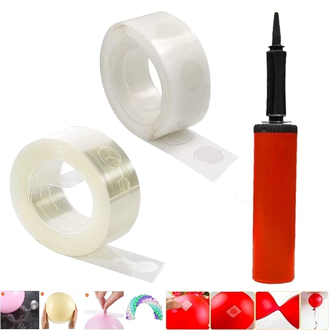 Party Propz Polypropylene (Pp) Balloon Garland|Arch|Decorating Strip Kit For Diy Balloon Garland|Diy Balloon Arch Kit|Hand Balloon Pump Set Of 3|Multicolor