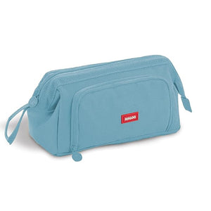 Party Propz Blue Large Capacity Pencil Pouch for Girls - Pencil Case Pouches for Stationary | Aesthetic Pencil Case | Pouches for Travelling | Multipurpose Pouches for Women | Pouches for Women