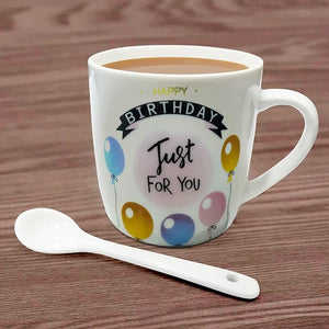 Party Propz Cute Coffee Mugs - 330 ML Funny and Cute Coffee Mugs for Couples | Cute Mugs for Coffee | White Coffee Mugs | Tea Mugs | Coffee Mugs Set | Gift for Wedding Day | Gift for Wife