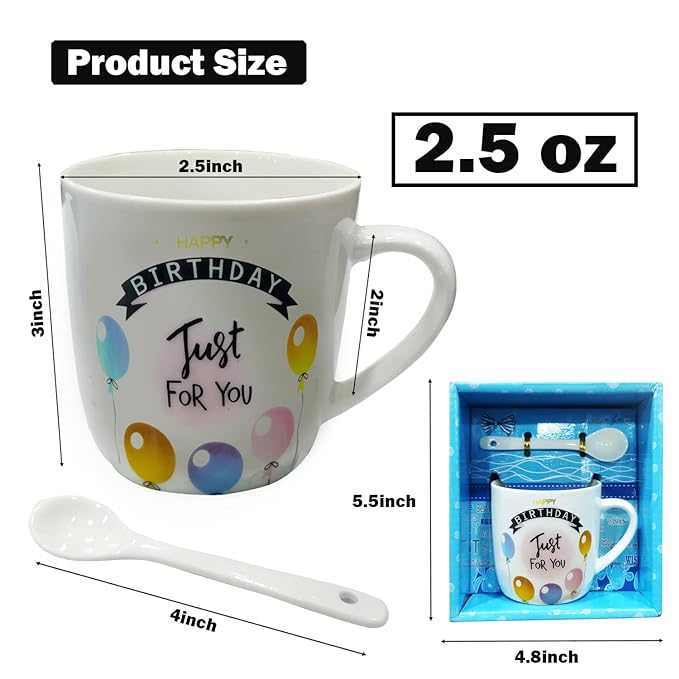 Party Propz Cute Coffee Mugs - 330 ML Funny and Cute Coffee Mugs for Couples | Cute Mugs for Coffee | White Coffee Mugs | Tea Mugs | Coffee Mugs Set | Gift for Wedding Day | Gift for Wife