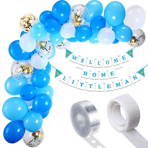 Party Propz Baby Welcome Home Decoration Kit - 43pcs With Welcome Baby Banner (cardstock) | Baby Shower Decorations | Baby Shower Decoration Items| Welcome Baby Decoration | Welcome Home Decoration