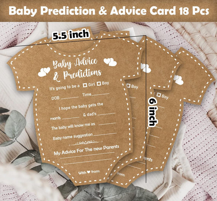 Party Propz Baby Shower Games Kit - Pack of 18 Pcs | Baby Shower Games, Baby Shower Kit | Baby Shower Game Cards | Baby Shower Placards, Baby Shower Accessories for Photoshoot | Baby Shower Set