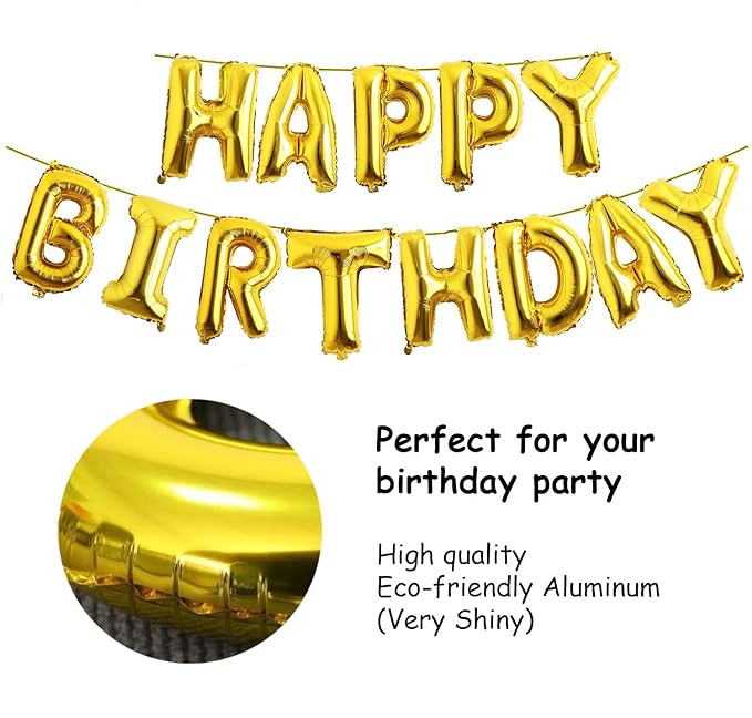 Party Propz Birthday Decoration Items For Girl-101 Pcs,Pink Birthday Decoration Items For Wife,Women|Happy Birthday Decorations For Girls,Wife|Pink,Gold,White Metallic Balloons For Decoration