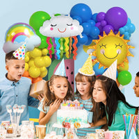 Rainbow Theme Birthday Decoration Kit – 75 Pcs