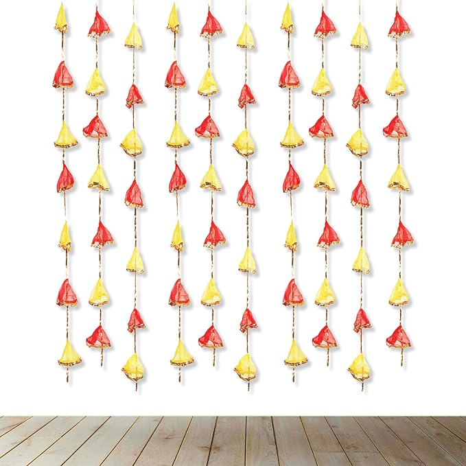 Party Propz Net Tassels for Decoration - 10 Pcs Wall Hangings for Party Decoration | Latkan for Home Decoration | Garland for Decoration | Backdrop Decoration Items | Party Tassels for Decoration