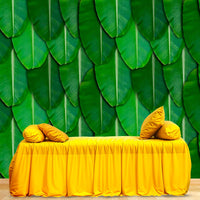 Banana Leaf Backdrop Cloth – 1 Pc (8ft x 5ft) for Festive Decoration