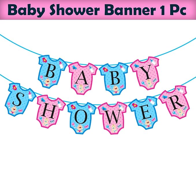 Party Propz Baby Shower Decoration Items - 1 Pack of Mom To Be Decoration | Lightweight Baby Shower Banner (Cardstock) | Beautiful Baby Shower Backdrop Decoration | Cute Baby Shower Party Decoration