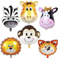 Party Propz Animal Balloons For Decoration-Set Of 6 Animal Foil Balloons|Multicolor