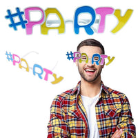 Party Propz Party Glasses Set of 6pcs - Party Glasses for Men | Pool Party Accessories | Party Glasses for Kids | Birthday Return Gift | Party Eye Glasses | Party Sunglasses for Adults | Shutter Glasses