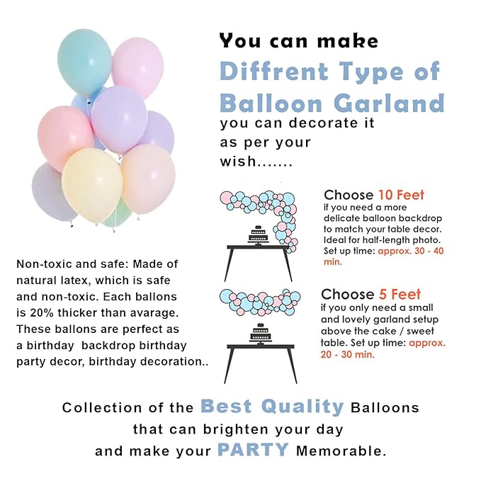Party Propz Baby Shower Decoration Items- 47 Pcs Combo | Pastel Balloons for Decoration | Baby Shower Decorations Set for Mom To Be | Baby Shower Banner (cardstock) (Foil) | Golden Confetti Balloons