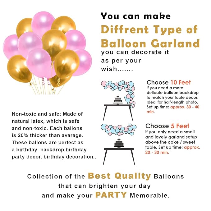 Party Propz Baby Welcome Decoration Items -42pcs Baby Welcome Home Decoration Kit | Welcome Baby Decoration | Welcome Baby Girl Decoration | Baby Girl Welcome Home Decoration | Character Foil Balloon