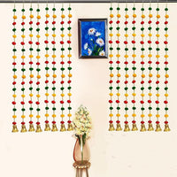 Party Propz Door Hanging for Home Decoration - 12 Pcs Door Toran | Pom Pom Hangings for Decoration | Latkan for Home Decoration | Traditional Decoration Items for Home | Pooja Decoration Items