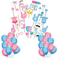 Party Propz™ Baby Shower Set of 54 Baby Shower Party Props/Baby Shower Decoration Props/Baby Shower Photo Booth/Baby Shower Party Decoration
