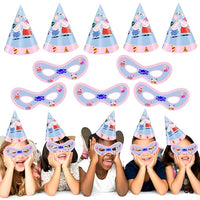 Party Propz Peppa Birthday Decoration for Kids - 20 Pcs birthday decoration items for girl | Blue Birthday Decorations for Kid| Baby Birthday Decoration Items | Cartoon Birthday Decoration for Kids