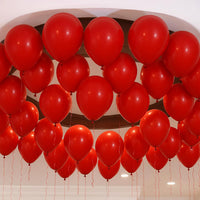 Red Metallic Balloon Set for Decoration – 25 Pcs (Latex)