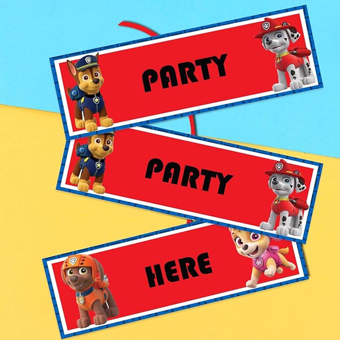 Party Propz Happy Birthday Decoration - 1pc Birthday Cartoon Decoration Items | Dog Theme Birthday Decorations | Welcome Board For Birthday | Birthday Door Decoration