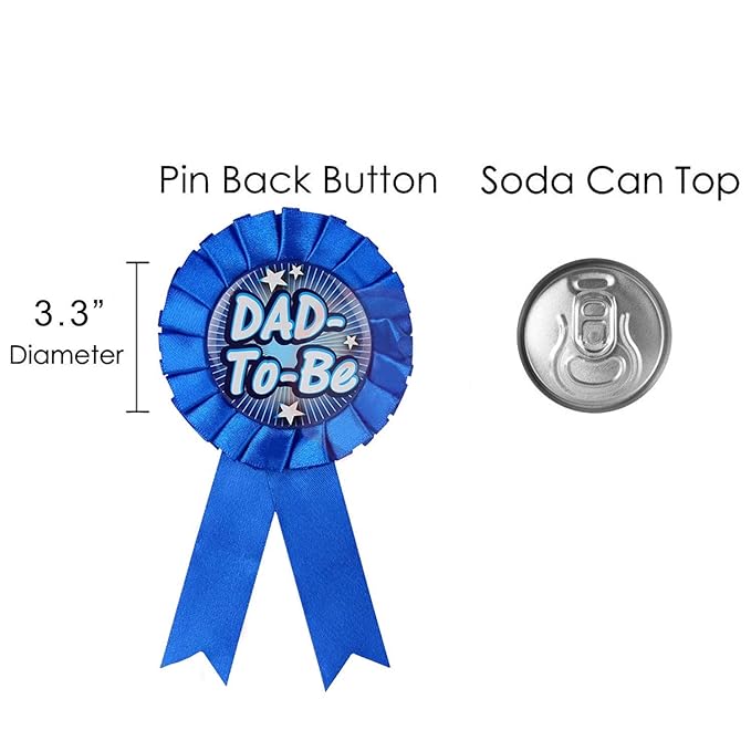 Party Propz Mom to Be Sash with Dad to Be Badge - 2pcs Baby Shower Decoration Items | Mom to Be Dad to Be Decoration Item | Dad to Be Badge for Baby Shower | Baby Shower Props for Photoshoot