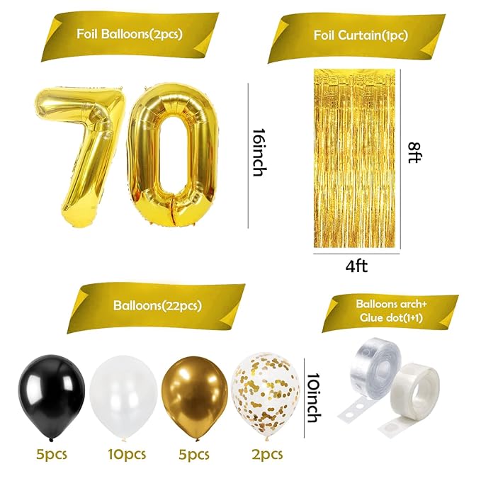 Party Propz 30th Birthday Decoration Items- 27 Pcs, 30th Birthday Decoration Set, 30th anniversary decoration, 30th Birthday Decoration Items For Husband, 30th Birthday Celebration
