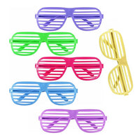 Party Propz Funky Party Goggles - Pack of 6 | Party Goggles for Adults | Multicolor Goggle Party Pack | Shutter Party Glasses for Men | Party Glass for Bachelorette, Pool Party, Birthday, New Year