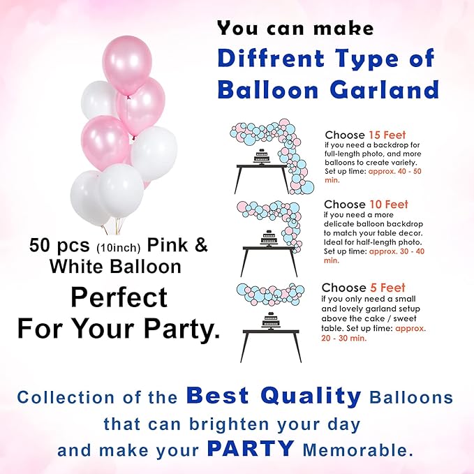 Party Propz 3rd Birthday Decoration Items For Baby,Girls With Fairy Lights - 57Pcs Pink Third Birthday Decoration - For 3 Year material FOIL, LATEX, RUBBER