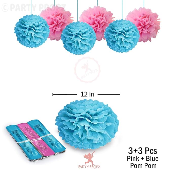 Party Propz Baby Shower Decoration Items Set - 59Pcs Banner, Balloons, Photo Booth Props, Sash - Baby Shower Decorations Materials for Mom to Be Maternity Photoshoot - Home KIT