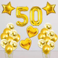 50th Golden Jubilee Birthday Decoration Kit – 17 Pcs