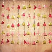 Party Propz Handmade Wall Hanging Decor - 13pcs Multicolor Gota Net Hangings | Decorative Garlands for Wedding, Haldi | Backdrop Cloth for Decoration | Net Decorative Hanging for Wedding Backdrops