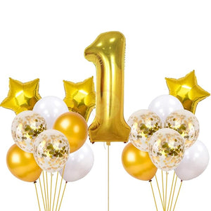 Birthday Decoration Items - Combo of 16 Pcs